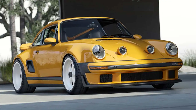 Революционизация элегантности: Porsche 911 Carrera Coupe переосмыслена Singer с Advanced Led in Projector Furights и неоновыми фарами для автомобилей